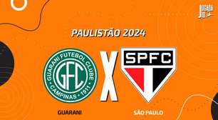 Guarani x São Paulo, AO VIVO, com a Voz do Esporte, às 16h30
