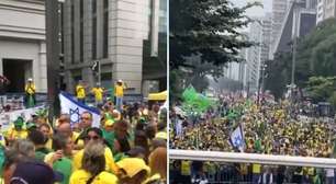 Apoiadores de Bolsonaro lotam a Avenida Paulista, em São Paulo, em manifestação