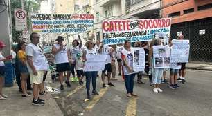Moradores do Catete protestam contra hotel para pessoas em situação de rua