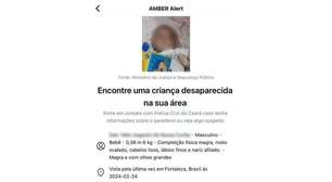 Amber Alert | Sistema da Meta encontra bebê sequestrado
