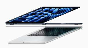 Apple anuncia MacBook Air de 13" e 15" com chip M3 a partir de R$ 12.499