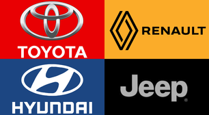 Toyota e Renault sobem em Fevereiro 2024; Hyundai e Jeep caem