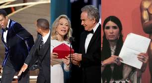 Tapa na cara, envelopes trocados e climão: relembre as maiores gafes e polêmicas do Oscar