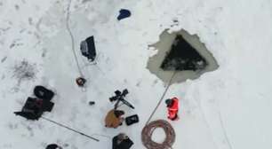 Ufologistas buscam em lago congelado ovni que caiu na água há 77 anos