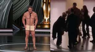 Veja o que a TV não mostrou: como equipe vestiu o peladão do Oscar