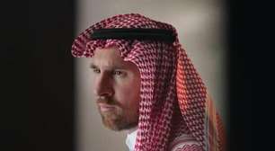 Messi faz propaganda de roupas árabes de luxo