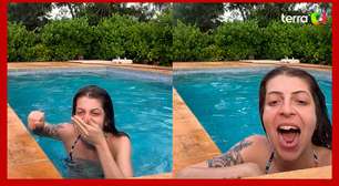 Mulher quebra três dentes ao mergulhar em piscina, e cena viraliza: 'Fica a lição'