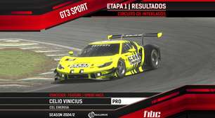 Realdrive GT3 Sport: Abertura com 50 pilotos tem vitórias de Celio Vinicius e Arthur Gama