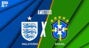 Inglaterra x Brasil, AO VIVO, com a Voz do Esporte, às 14h