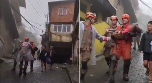 Criança é resgatada com vida após ficar soterrada por 16 horas no Rio de Janeiro
