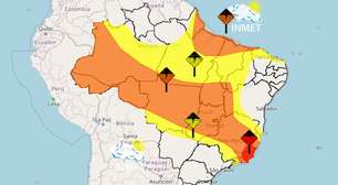 Chuvas intensas: Inmet emite alertas para quatro regiões; no Sudeste, há 'Grande Perigo'