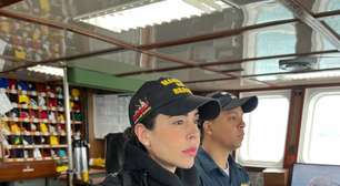 "Caminho sem volta", diz 1ª brasileira a conduzir navio da Marinha na Antártica