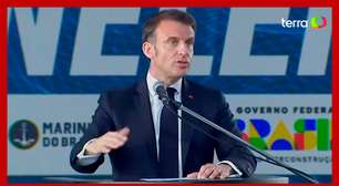 'França é uma potência amazônica', diz Macron em lançamento de submarino no RJ