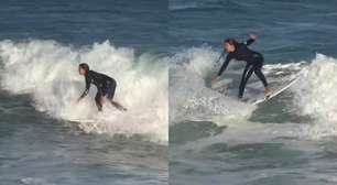 Irmã de Gabriel Medina mostra habilidade no surfe; assista