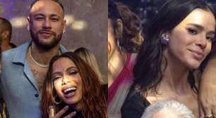 Climão? Na festa de Anitta, Neymar ignora Bruna Marquezine e cola em Jade Picon