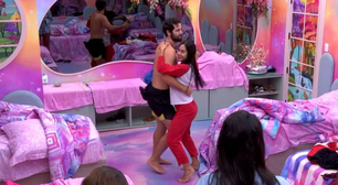BBB 24: Isabelle e Matteus dançam abraçados no quarto Fada