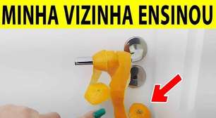 Coloquei casca de laranja atrás de todas as portas de casa me surpreendi com o resultado incrível