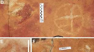 "Brasileiros" deixavam desenhos ao lado de pegadas de dinossauros há 10 mil anos