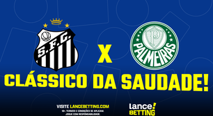 Com apenas R$50, você fatura R$170 se Santos x Palmeiras empatarem na decisão do Paulistão