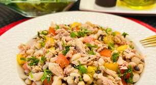 Salada de atum: original e fácil, com feijão fradinho