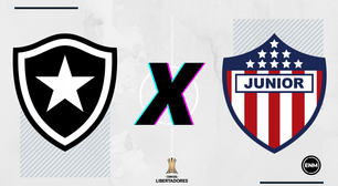 Botafogo x Junior Barranquilla: retrospecto, prováveis escalações, arbitragem, onde assistir e palpites