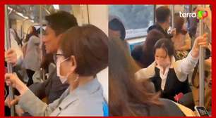 Vídeo mostra momento aterrorizante no metrô da capital de Taiwan durante terremoto