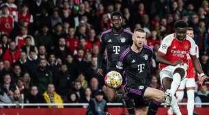Em jogo de quatro gols, Arsenal e Bayern de Munique empatam pela Champions