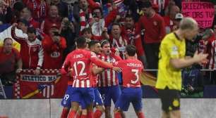 Atlético de Madrid vence o Borussia pelo jogo de ida das quartas da Champions