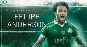 Quem é Felipe Anderson, novo reforço do Palmeiras?