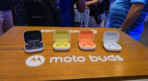 Moto Buds e Moto Buds+ chegam ao Brasil com som Bose e bateria de até 42 horas