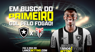 Em busca do gol! Aposte R$30 e fature R$130 se Luiz Henrique marcar sobre o Atlético-GO seu primeiro gol pelo Botafogo