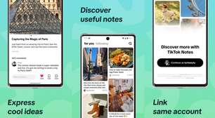 TikTok lança Notes, app de fotos rival do Instagram