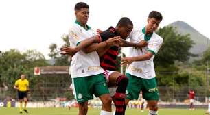 Palmeiras vence Flamengo de virada e segue invicto no Brasileirão Sub-20