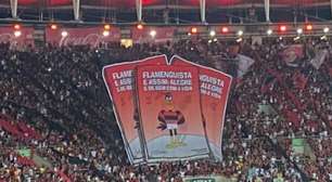 Que lindo! Torcida do Flamengo faz mosaico em homenagem a Ziraldo