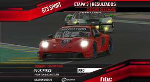 Realdrive GT3 Sport: Clássica Le Mans tem vitórias de Igor Pires e Leonardo Papst