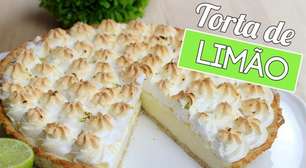 Torta de limão com merengue nem precisa mastigar de tão cremosa que fica