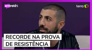 Kaysar comenta o recorde na prova de resistência no BBB