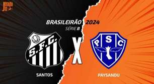 Santos x Paysandu, AO VIVO, com a Voz do Esporte, às 15h