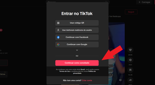 Como assistir vídeos do TikTok sem ter conta na rede social