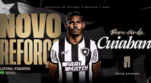 Botafogo anuncia a contratação do lateral-esquerdo Cuiabano