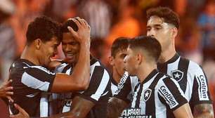 Botafogo marca cinco gols no Brasileirão após dez anos