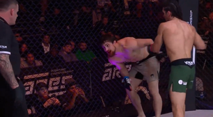 VÍDEO: Lutador de MMA se distrai com árbitro, leva chute devastador na boca e quase acaba nocauteado