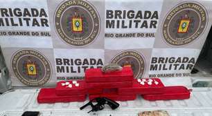 Dupla é presa em flagrante com drogas e arma em Porto Alegre