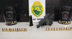 Pedestre armado com muita munição é preso ao tentar intervir em briga de casal, em Curitiba