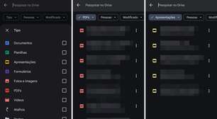 Google Drive ganha filtros no Android e ajuda você a driblar a bagunça