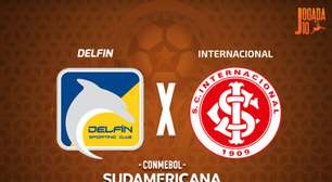 Delfín x Internacional: onde assistir, escalações e arbitragem