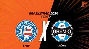 Bahia x Grêmio: onde assistir, escalações e arbitragem