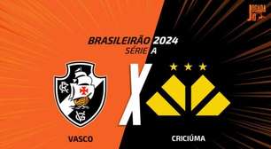 Vasco x Criciúma, AO VIVO, com a Voz do Esporte, às 14h30