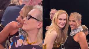 Adriane Galisteu tieta Meryl Streep e Nicole Kidman em evento nos EUA; veja o momento