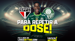 Para marcar! Aposte R$100 e leve R$392 com gol de Endrick em São Paulo x Palmeiras